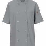 Women's Mimix™ Short Sleeve Chef Coat with OilBlok