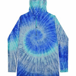 Tie-Dyed Hooded Long Sleeve T-Shirt