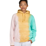 Unisex USA Made Rainbow Tie-Dye Hooded Sweatshirt