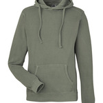 Unisex Pigment Dyed Fleece Hooded Sweatshirt