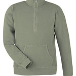 Unisex Pigment Dyed Fleece Quarter-Zip