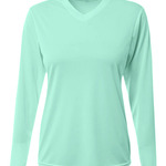 Ladies' Long-Sleeve Sprint V-Neck T-Shirt