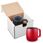 15oz Geo Square Handle Ceramic Mug In Mailer