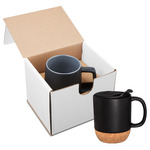 14oz Ceramic Mug With Cork Base In Mailer