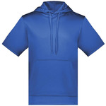 Fleece Short Sleeve Hooded Pullover