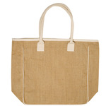 Seville Jute & Canvas Tote Bag