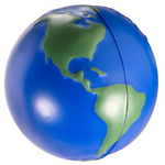 Globe Earth Shape Stress Ball